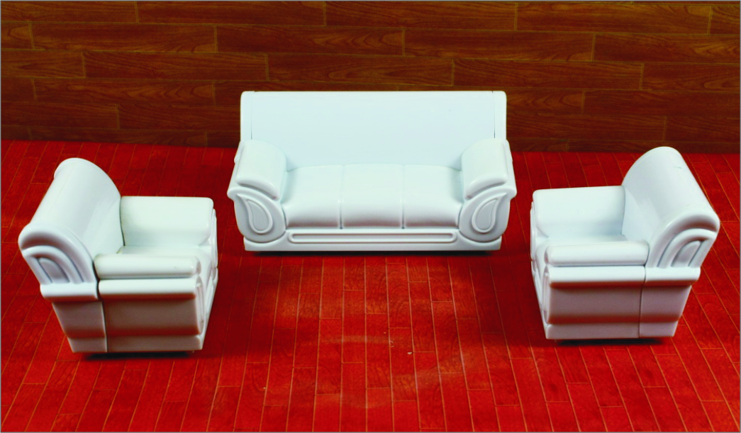 Best 1:20/1:25/1:30/1:50/1:75/1:100 Architectural Scale Model Home Furnishing Ceramic Art Sofa wholesale
