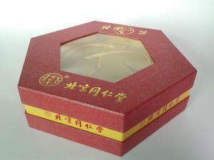 China Hexagon Shape Personalized Rigid Gift Boxes, Luxury Food Packaging Box For Festival Gift on sale
