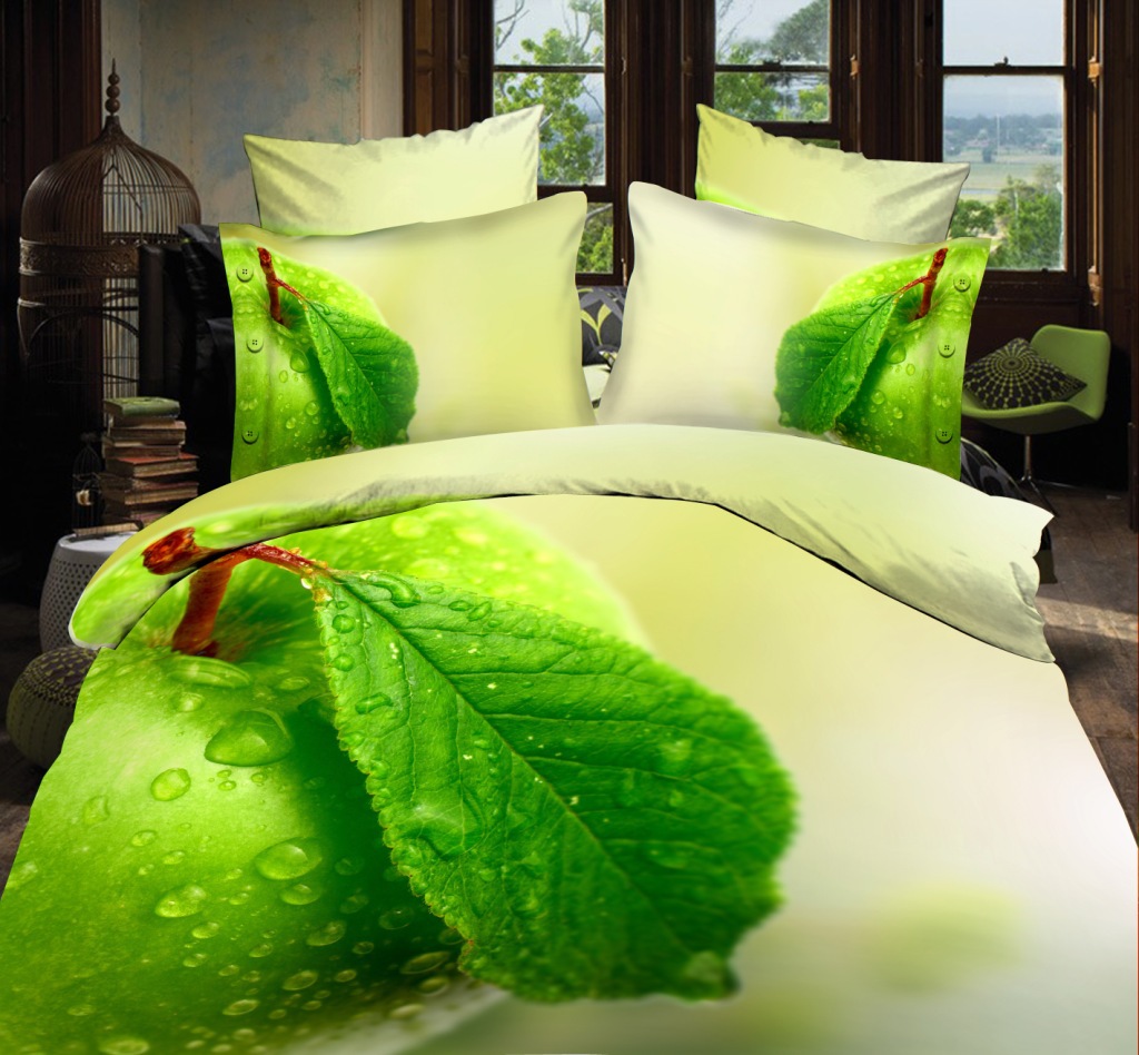 China Super soft 100gsm bedclothes duvet cover with zipper 3d duvet cover set on sale