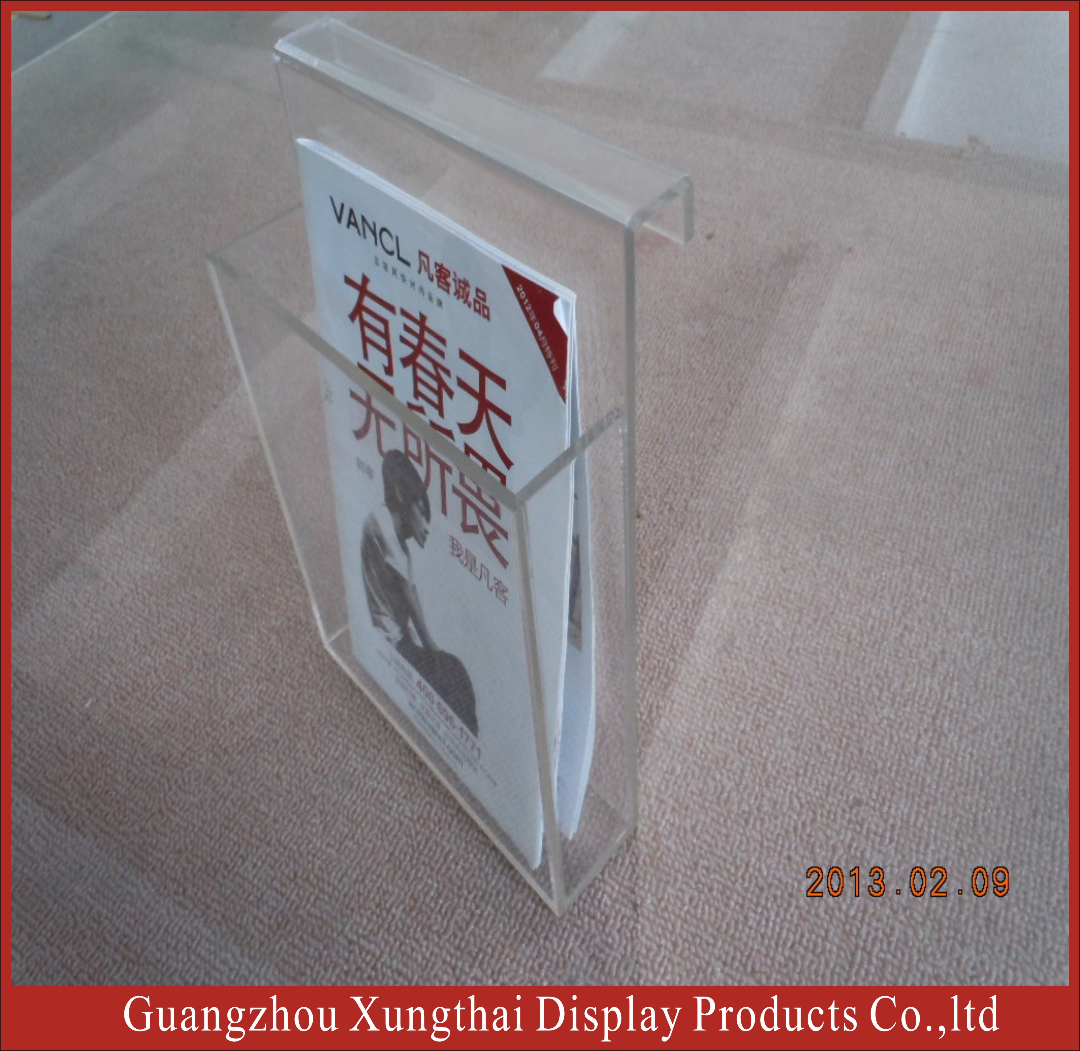 Cheap Wall Mounted Acrylic Brochure Holder for sale
