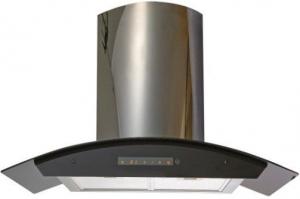 China 430 Stainless Steel Wall Mount Range Hood With Well Balanced Metal Fan on sale