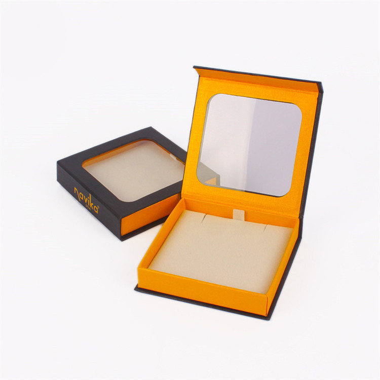 Cheap Decorative Magnetic Closure Gift Box With PVC Window /  Jewelry Box Packaging for sale