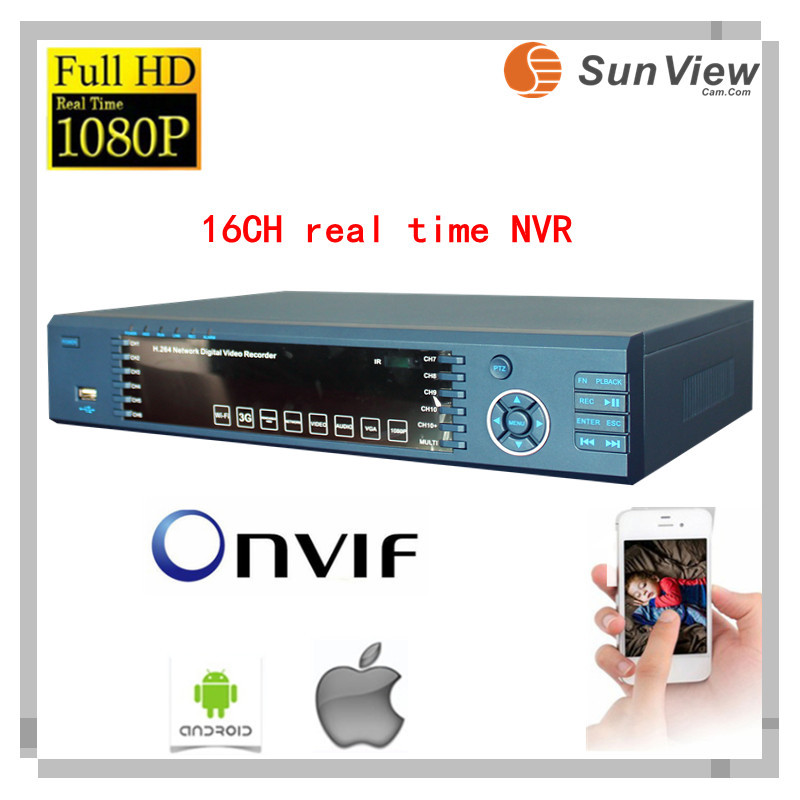 China SunView16CH 2U1080P HD ONVIF 2.0 network video recorder, NVR for IP camera on sale