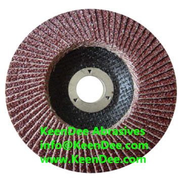China 4" flap disc with 36# 40# 60# 80# grit on sale