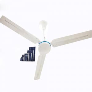 China 36W 12V  56 Inch AC / DC Solar Ceiling Fan With Remote Control on sale