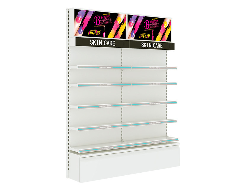 China Professional Makeup Display Stands / Wall Mounted Cosmetic Display Showcase on sale