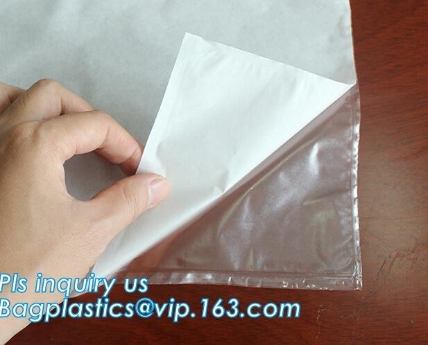 China polyethene PE self-adhesive packing list document envelopes, PE packing list envelope, self adhesive closure packing lis on sale
