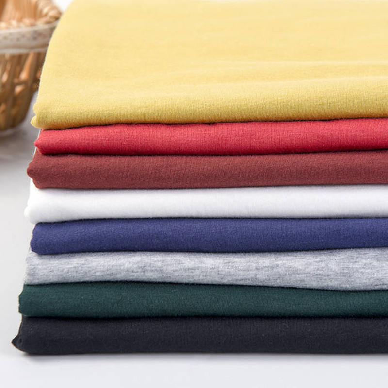 China Cheap Combed Plain Knit 60s 100% Wholesale Cotton Fabric Textile on sale