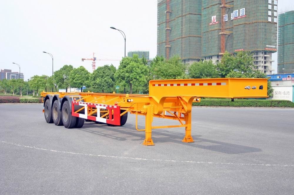 China Gooseneck Container Trailer Chassis For 40 Feet Shipping Container on sale