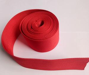 Best Red Polyester Hollow Webbing Textile Webbing For Heavy Industry Machinery wholesale