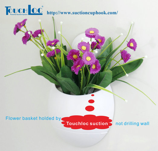 China Artificial Flower Pots Holder with Suction cup on sale