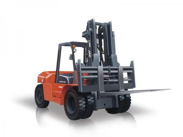 Cheap JAC 10 Ton Diesel Counterbalance Forklift Heavy Equipment Forklift Eco - Friendly for sale