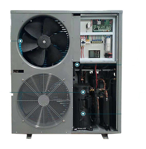 Best 600L Water Tank Commercial Air Source Heat Pump Free Of Washing wholesale