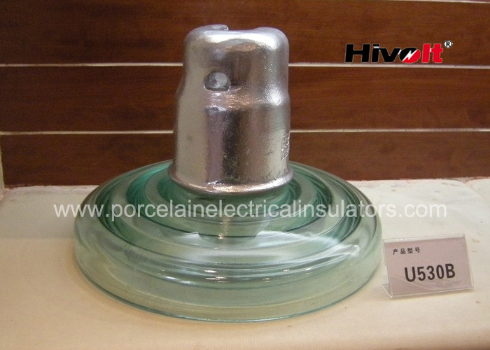 Cheap Zinc Sleeve Available Toughened Glass Insulator With Ball / Socket Connect Way for sale