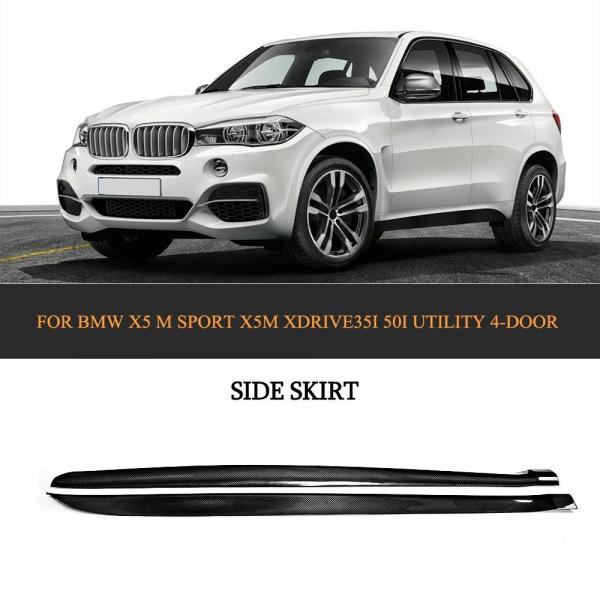 Cheap Carbon Fiber Side Skirts Extensions for BMW X5 F15 M-Sport 2014-2018 for sale