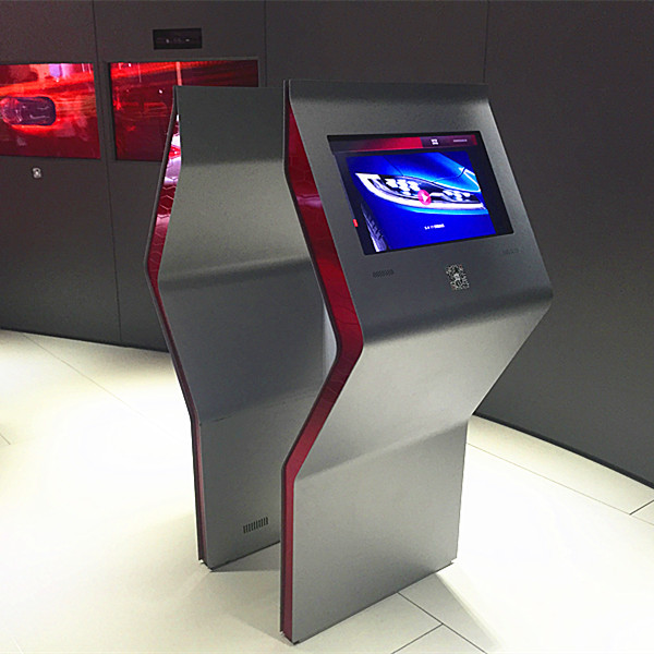 Cheap Free Standing Interactive Touch Screen Kiosk Multi Touch Foil / Film Transparent for sale