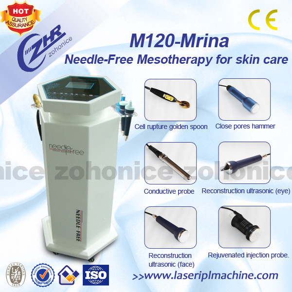 China Microcurrent Needle Free Mesotherapy Machine Portable For Face Lifting on sale
