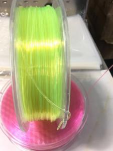 China petg 3d printer filament 1.75mm transptant red bule green yellow on sale