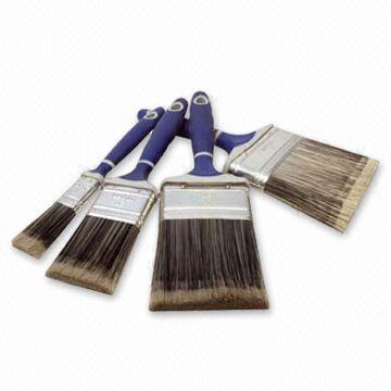 Cheap 76mm Paint Brushes with Soft Grip Handle and High-grade Stainless Steel Ferrule for sale