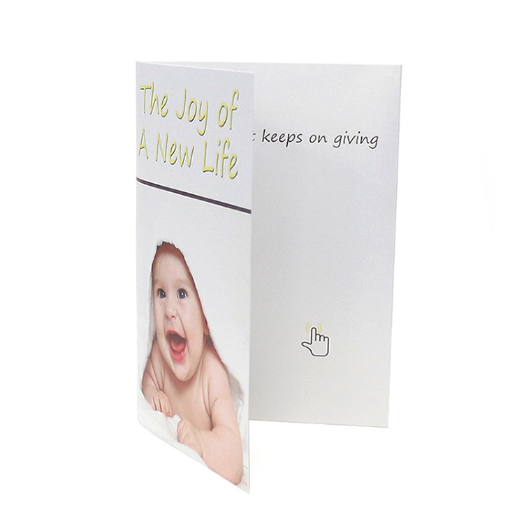Cheap 4C Paper Printing Musical Greeting Cards For Birthday Auto Music Play for sale