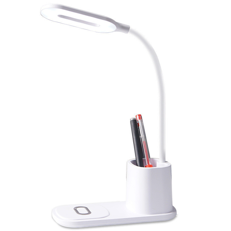 China Practical Portable 180Lm Desk Lamp Wireless Charger With Pen Holder on sale