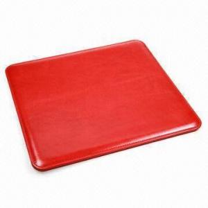 China PU Leather Mouse Pad, Made of PU, PVC Materials, Available in Various Designs, Colors on sale