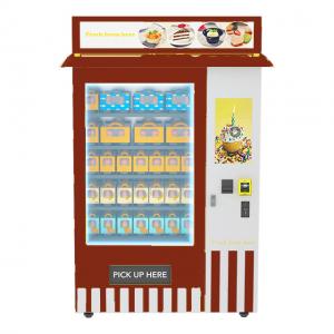 China Advertising Touch LCD Coin Operated Food Vending Machine With Cooling System on sale