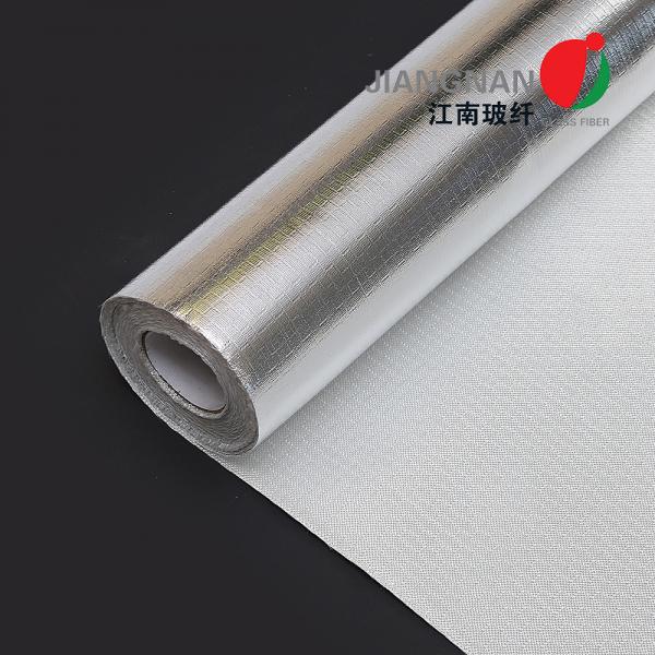 Cheap One Side Aluminum Foil Fiberglass Fabric 0.6mm For Heat Reflective for sale