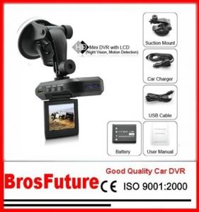 Best HD 720P Portable DVR Car Cameras With 120 Degree 2.4Inch TFT Display / Cmos Image Sensor wholesale