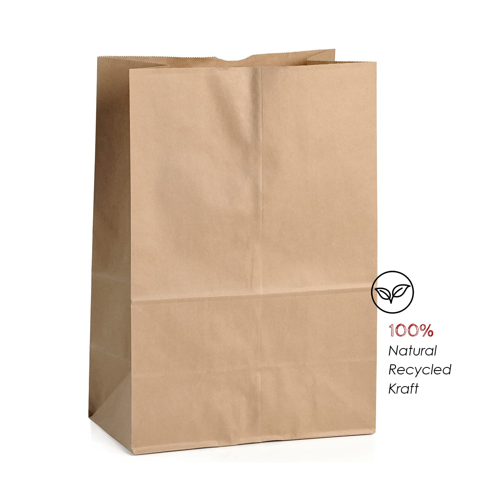 Customized Kraft Paper Food Packaging Bags For Restaurant Food Delivery
