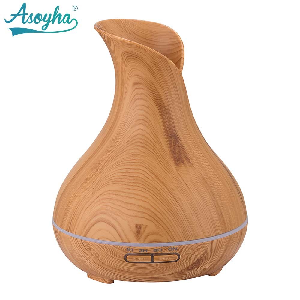 Best 300ml PP Material Atomizer Aroma Air Humidifier Wood Grain For Office Home wholesale