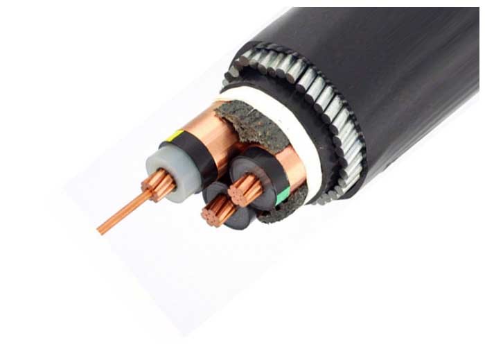 China 3x95SQ MM 25mm 3 Core Electrical Cable , Armored Cable Wiring URD 6.35/11KV on sale