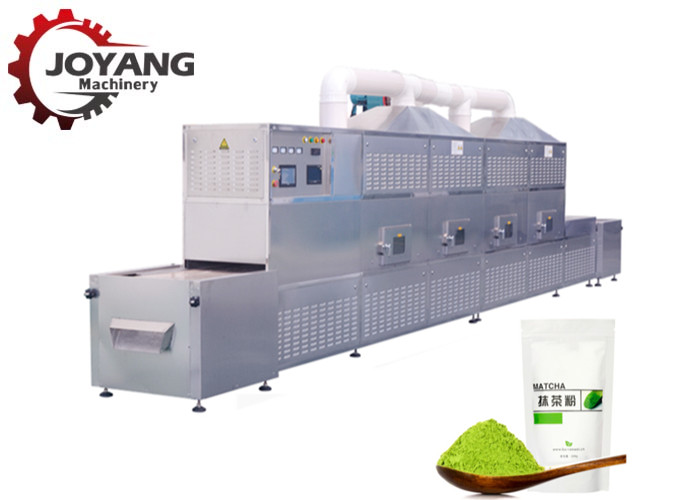 China PLC Microwave Sterilization Machine For Matcha Green Tea Powder Drying Black Tea on sale