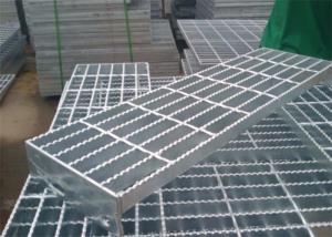 China High Security Stainless Steel Bar Grating , Steel Open Mesh Flooring Non Slip on sale