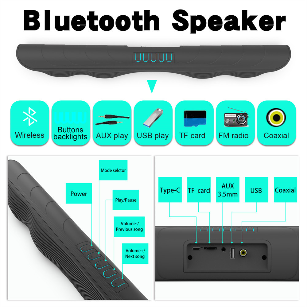 China Sports Sound Modes Smart Home Soundbar With Radio Built In Distortion Free on sale