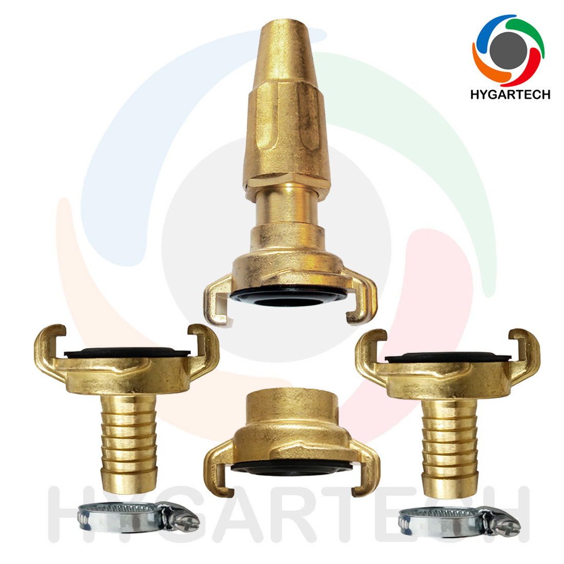 China NBR Brass Hose Fittings Claw Lock Quick Connect Coupling & Spray Nozzle Set on sale