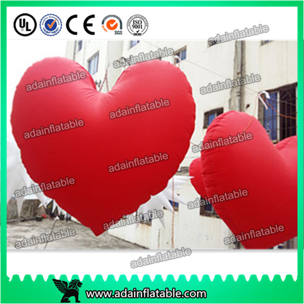 Best Valentine's Day Decoration Red Inflatable Heart With LED Light For Club Hanging Decoration wholesale
