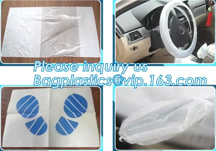 China Disposable plastic car seat cover universal, Industrial Disposable Wipes Synthetic Leather Car Seat Cover Synthetic Leat on sale