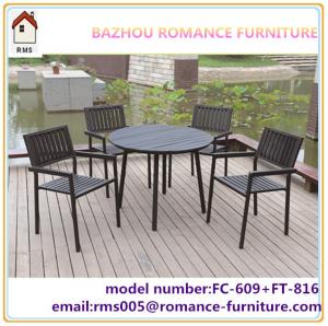 China outdoor garden wood dining set modern wood outdoor furniture  FC609+FT816 on sale