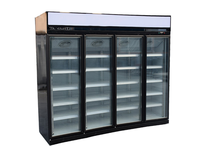 China Glass 4 Door Display Refrigerator 1700L R134a Upright GLASS DOOR FRIDGES, FREEZERS & COOLERS on sale