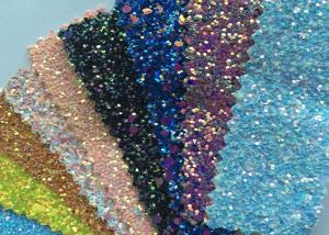 Best Fashion Chunky Glitter Fabric 3D Glitter Fabric For Hairbows 54/55" Width wholesale