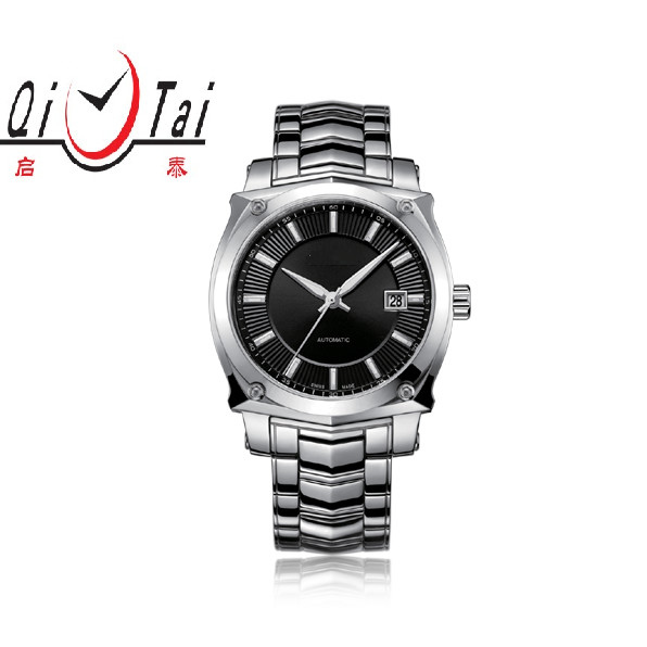 Buy cheap Men's Stainless steel mechanical watch at 50meters water resistance, eta from wholesalers