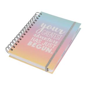 Best Custom 120GSM Agenda Organizer Planner Notebook A5 Gold Coil 80g wholesale
