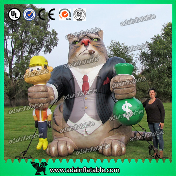 Best Giant 6m Cartoon Inflatable Cat Commerical Advertising For Outdoor/ Event Animal Mascot wholesale