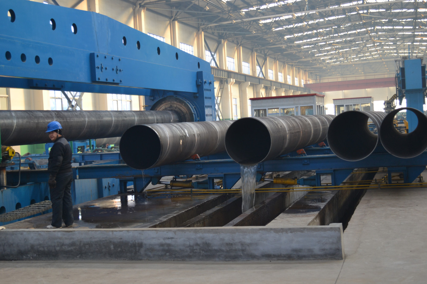 Best API5L X52 38'' SSAW Steel Pipe for Pipeline Transmission/ASTM A53 Grade B spiral welded pipe/ galvanized steel pipe wholesale
