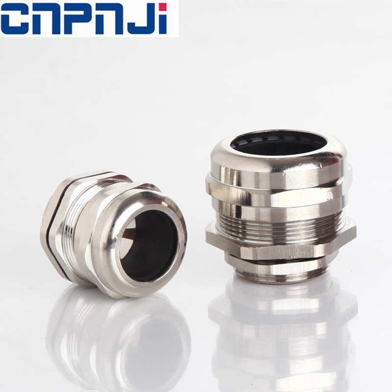 China CHINA Conical liquid tight nickel plated brass metric and pg thread metal cable gland on sale