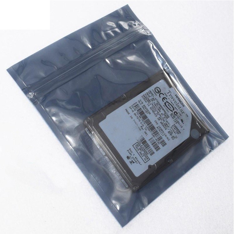 China HDD Plastic LDPE Anti Static Bag Packaging Ziplock Printed ESD Shielding on sale