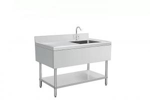 China SS 304 1100mm Stainless Steel Kitchen Sink For Hotel on sale