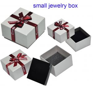 Luxury small jewelry box making supplies with flocking insert