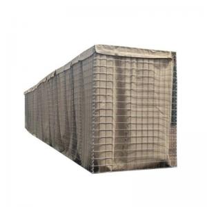 China Army Galfan Bastion Steel 75X75mm Hesco Sand Barrier Wall on sale